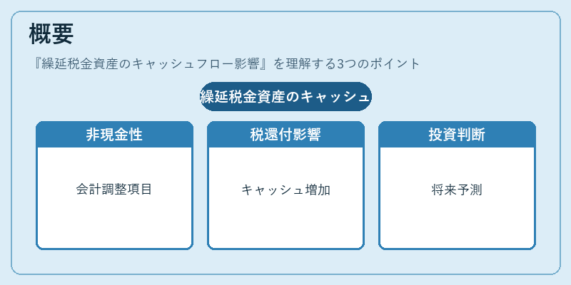 概要（繰延税金資産のキャッシュフロー影響）の図解