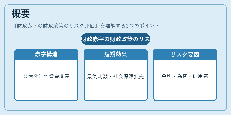 概要(財政赤字の財政政策のリスク評価)の図解