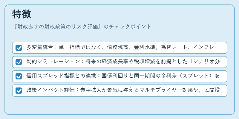 特徴(財政赤字の財政政策のリスク評価)の図解