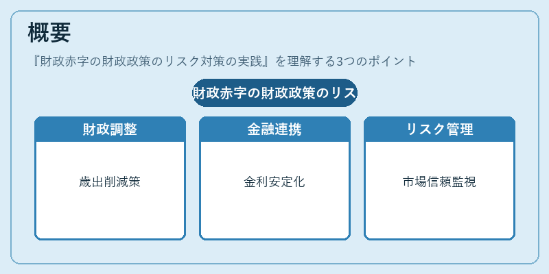 概要（財政赤字の財政政策のリスク対策の実践）の図解