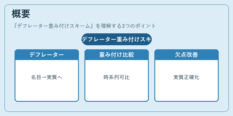 概要(デフレーター重み付けスキーム)の図解