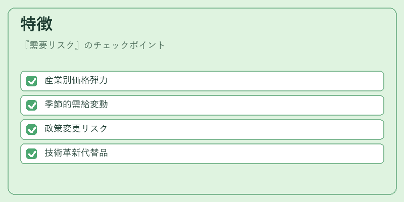 特徴(需要リスク)の図解