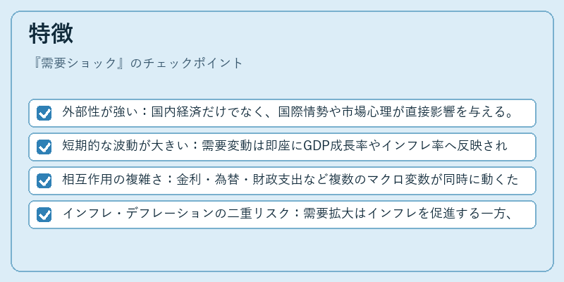 特徴（需要ショック）の図解