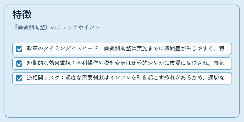 特徴（需要側調整）の図解