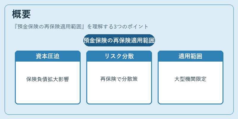 概要(預金保険の再保険適用範囲)の図解