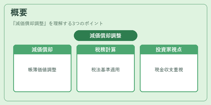 概要(減価償却調整)の図解