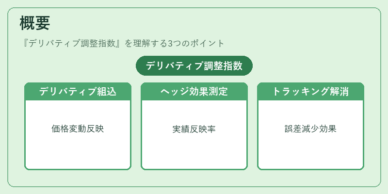 概要(デリバティブ調整指数)の図解