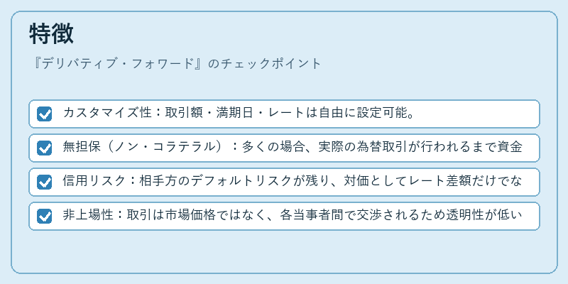 特徴(デリバティブ・フォワード)の図解