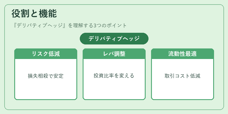 役割と機能(デリバティブヘッジ)の図解
