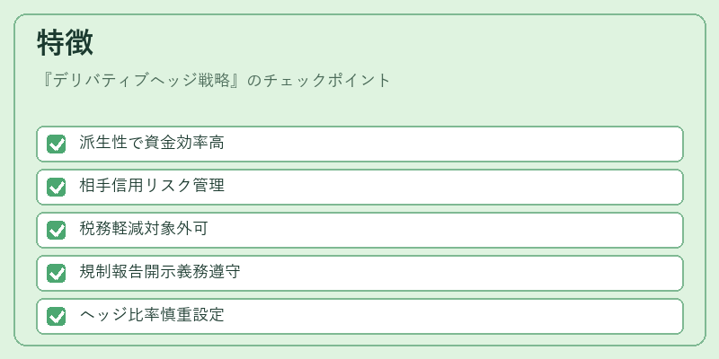 特徴（デリバティブヘッジ戦略）の図解
