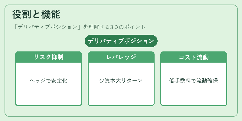 役割と機能(デリバティブポジション)の図解