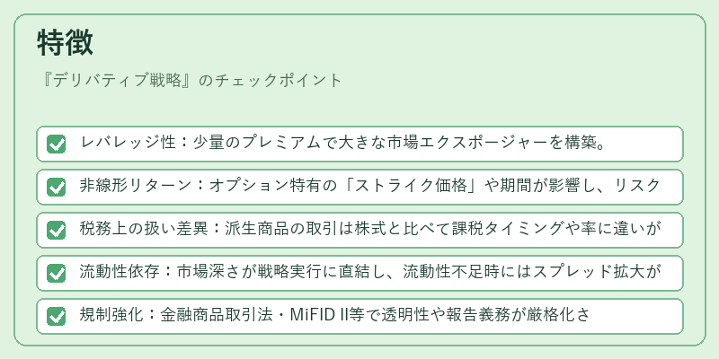 特徴（デリバティブ戦略）の図解