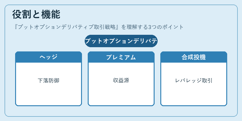 役割と機能（プットオプションデリバティブ取引戦略）の図解