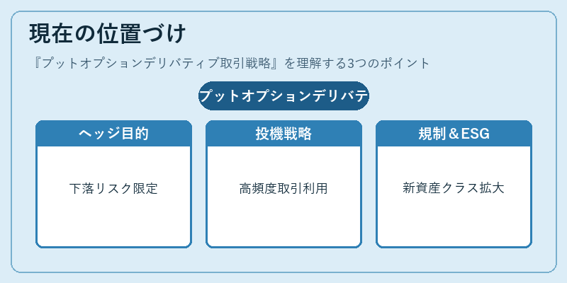 現在の位置づけ（プットオプションデリバティブ取引戦略）の図解