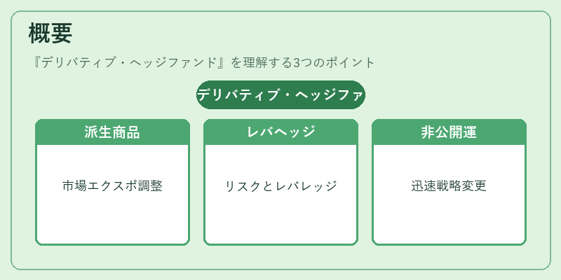 概要（デリバティブ・ヘッジファンド）の図解