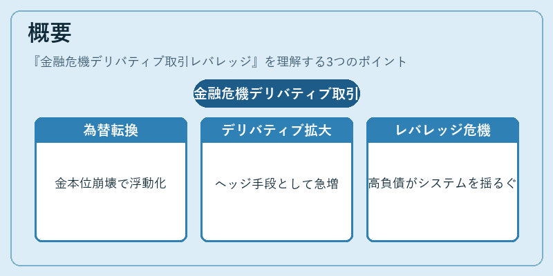 概要(金融危機デリバティブ取引レバレッジ)の図解