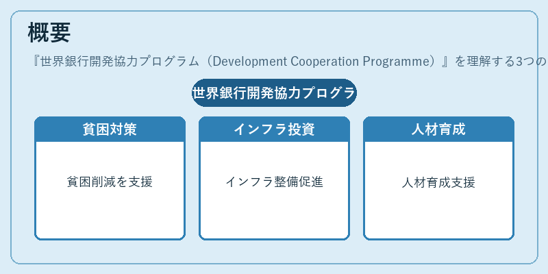 概要(世界銀行開発協力プログラム(Development Cooperation Programme))の図解