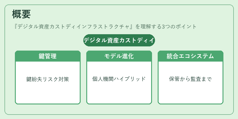 概要(デジタル資産カストディインフラストラクチャ)の図解