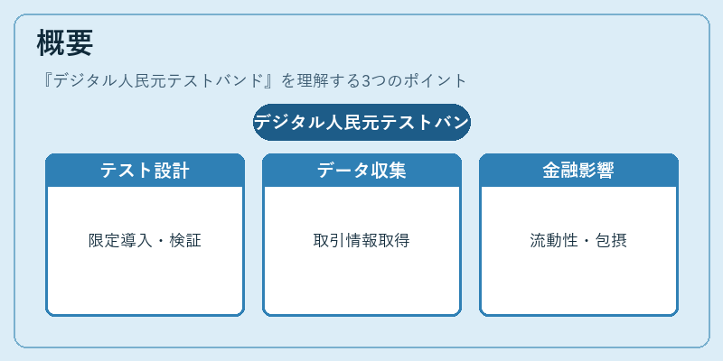 概要（デジタル人民元テストバンド）の図解