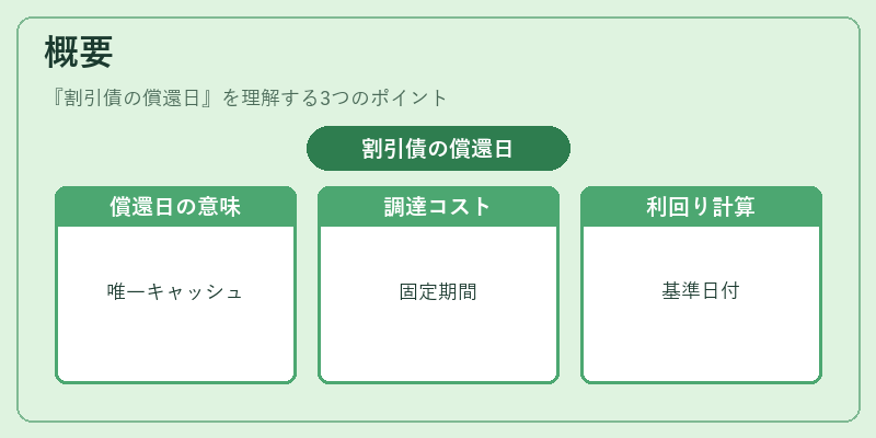 概要（割引債の償還日）の図解