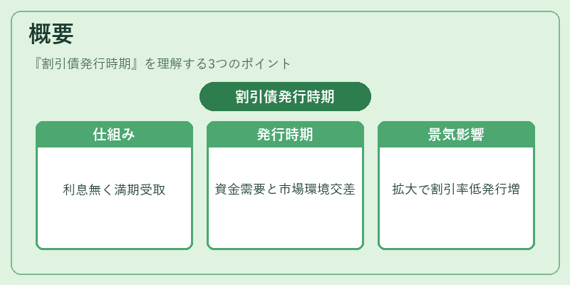 概要（割引債発行時期）の図解