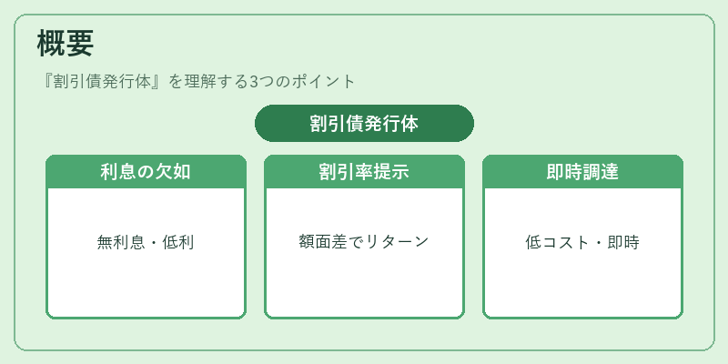概要（割引債発行体）の図解
