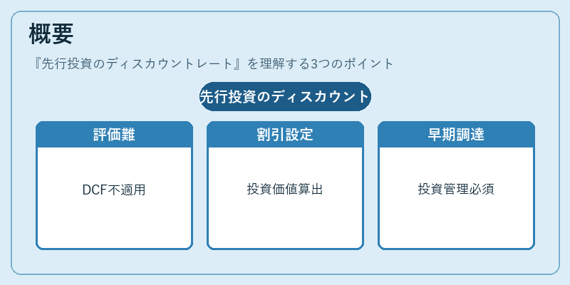 概要（先行投資のディスカウントレート）の図解