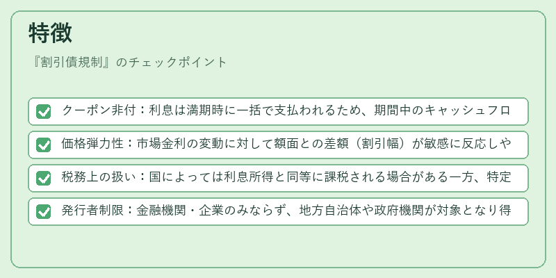 特徴(割引債規制)の図解