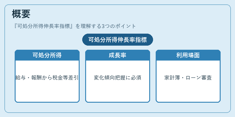 概要（可処分所得伸長率指標）の図解