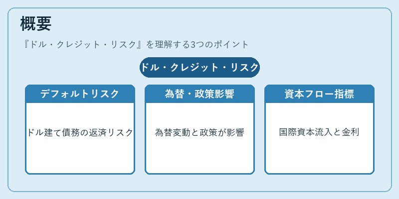 概要（ドル・クレジット・リスク）の図解
