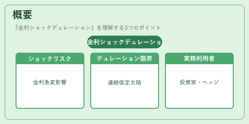 概要（金利ショックデュレーション）の図解