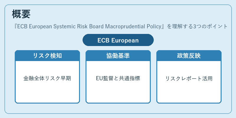 概要（ECB European Systemic Risk Board Macroprudential Policy）の図解