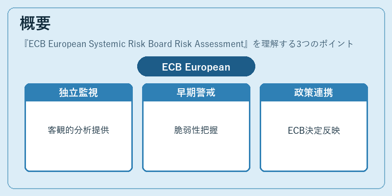 概要（ECB European Systemic Risk Board Risk Assessment）の図解