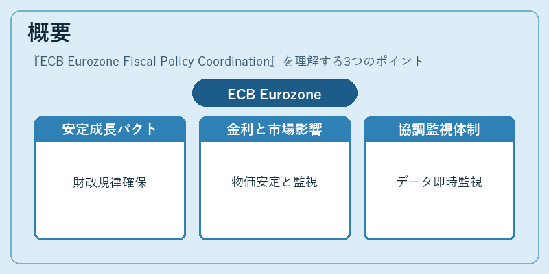 概要（ECB Eurozone Fiscal Policy Coordination）の図解