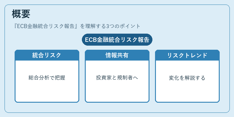 概要（ECB金融統合リスク報告）の図解