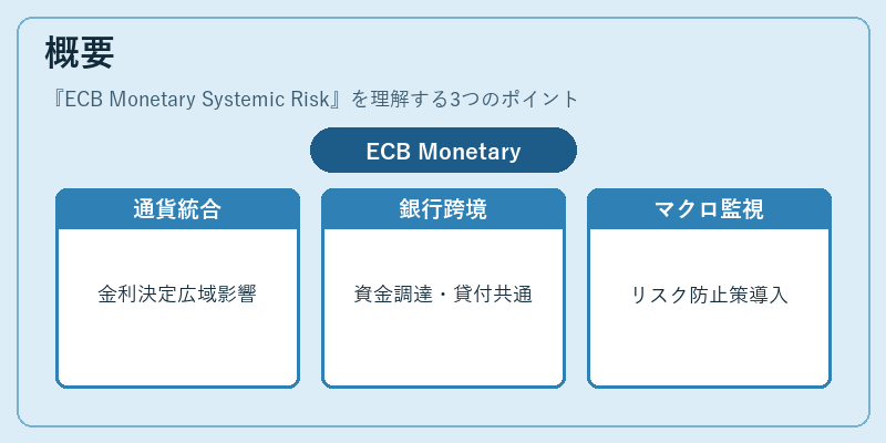 概要（ECB Monetary Systemic Risk）の図解