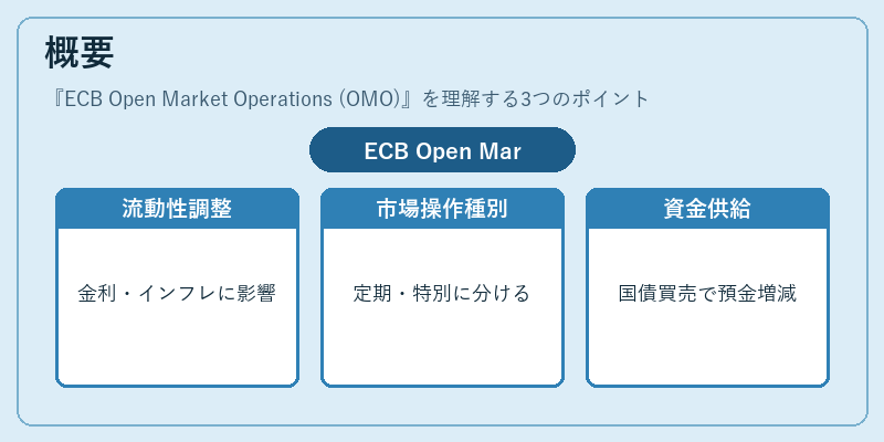 概要（ECB Open Market Operations (OMO)）の図解
