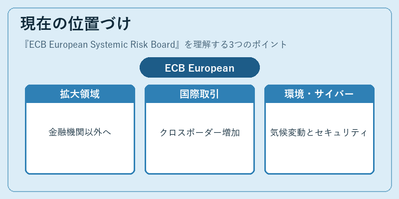 現在の位置づけ（ECB European Systemic Risk Board）の図解