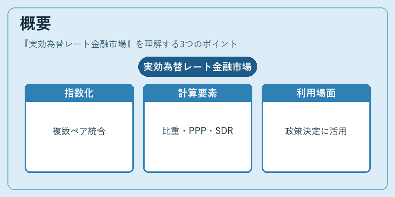概要（実効為替レート金融市場）の図解