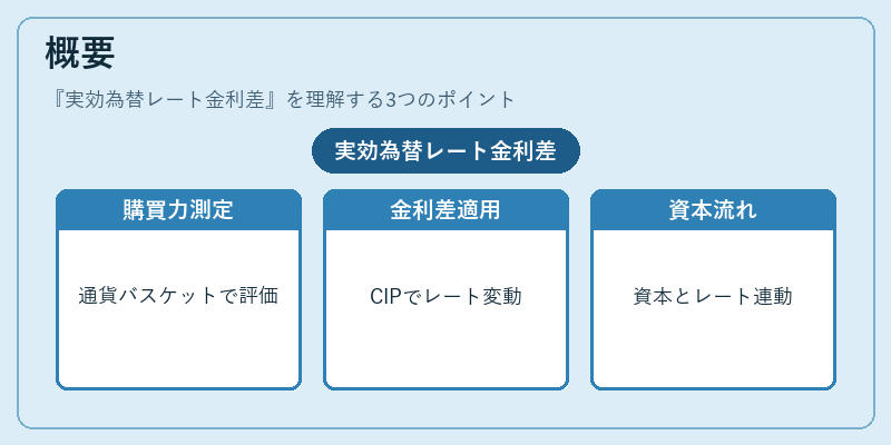 概要（実効為替レート金利差）の図解