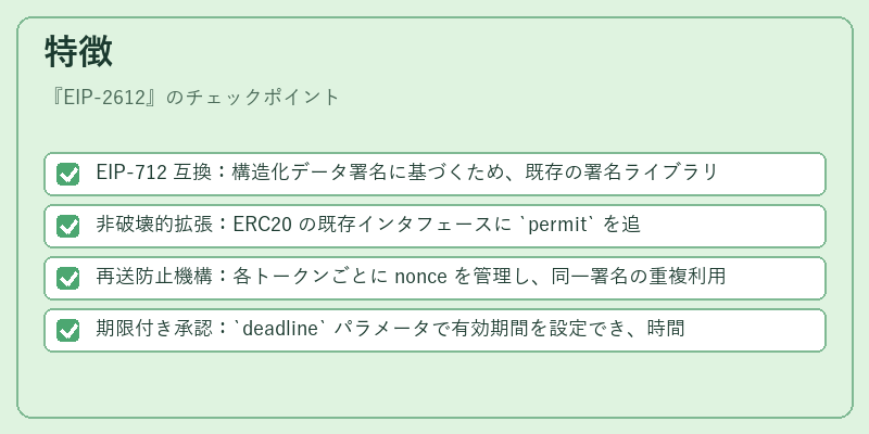 特徴（EIP-2612）の図解