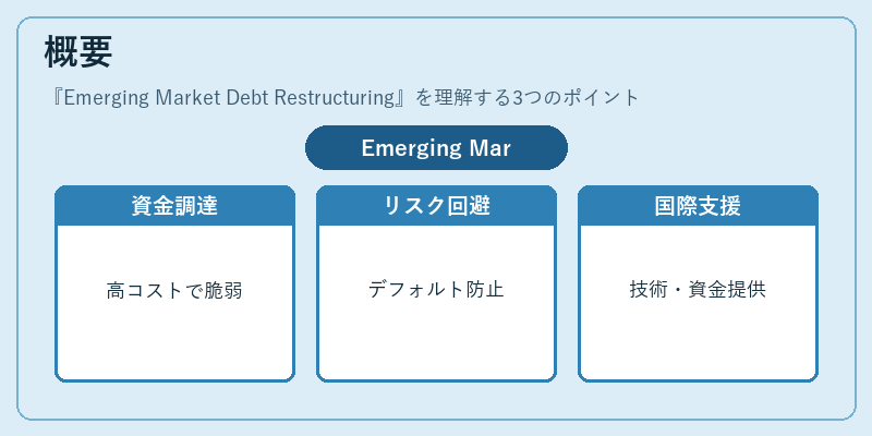概要（Emerging Market Debt Restructuring）の図解