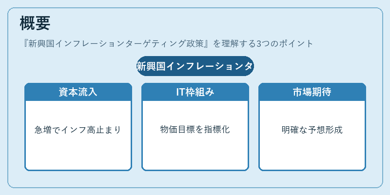 概要（新興国インフレーションターゲティング政策）の図解