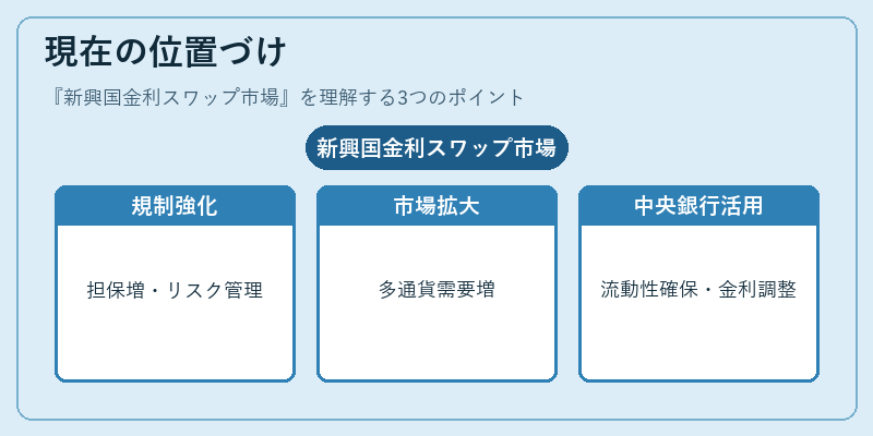 現在の位置づけ（新興国金利スワップ市場）の図解