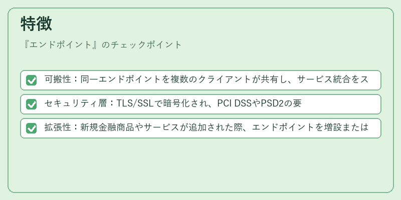 特徴（エンドポイント）の図解