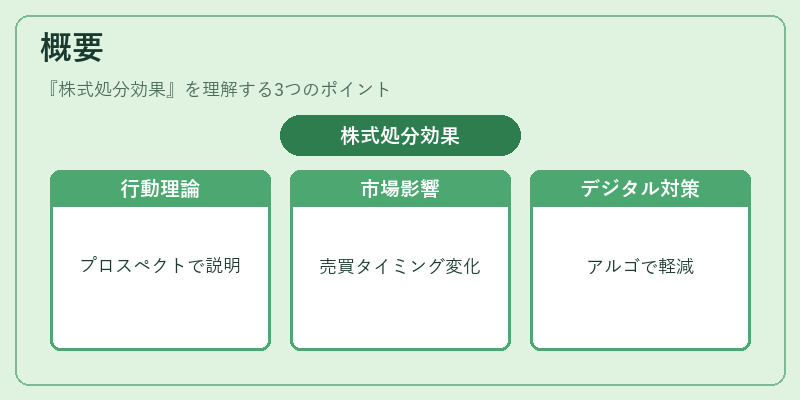 概要（株式処分効果）の図解
