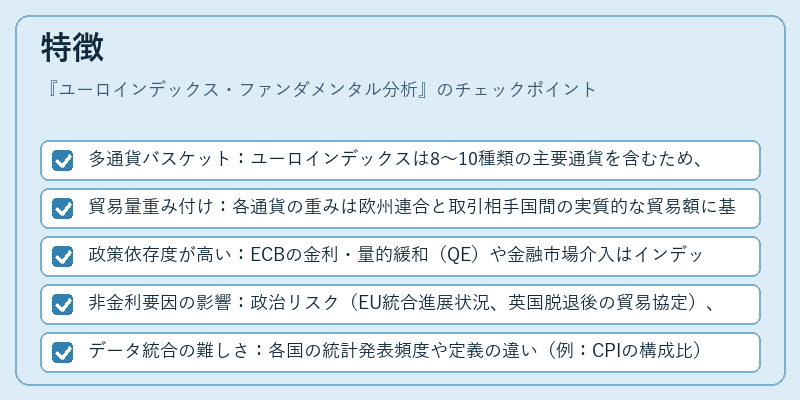 特徴（ユーロインデックス・ファンダメンタル分析）の図解