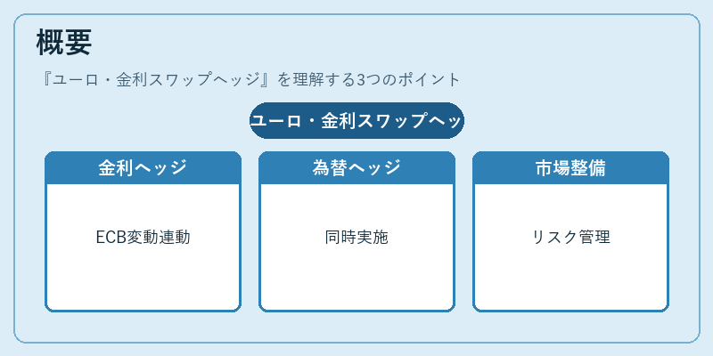 概要（ユーロ・金利スワップヘッジ）の図解