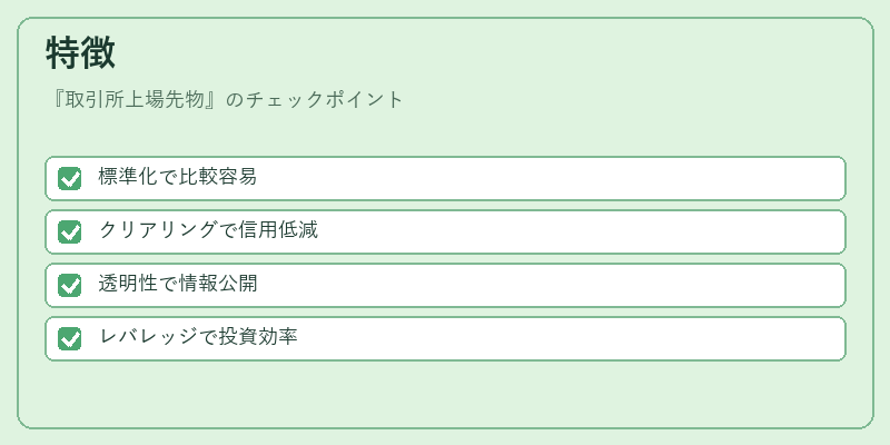 特徴(取引所上場先物)の図解
