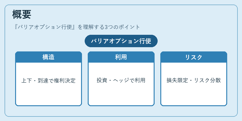 概要（バリアオプション行使）の図解